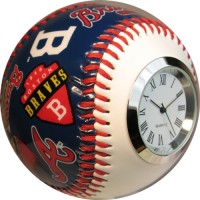 Braves Clock Baseball