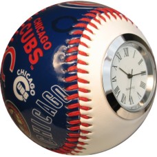 Cubs Clock Baseball