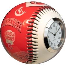 Reds Clock Baseball